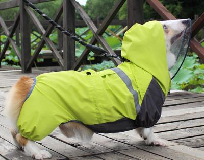 China Special Fashion Dog Corgi Raincoat Pet Products Corgi Dog Clothes All Included Small Dog Quadruped Raincoat Poncho for sale