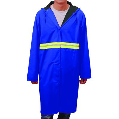 China 100% Factory Price PVC Long Raincoats Suit 100% Polyester Waterproof Waterproof Clothing Reflective Raincoat /rain Coat for sale