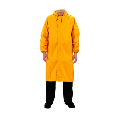 China Yellow Raincoat 170T/180T/190T Suit China Low Price 100% 100% PVC Raincoat Polyester Good Quality Long Wear Raincoat for sale