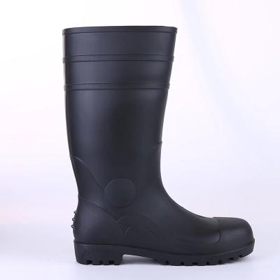 China Steel Toe Rainboots Gum Boots With Steel Toe And Anti Smash ISO 20345 PVC S4 Material Industrial Use Anti Smash EN Anti Penetrate for sale