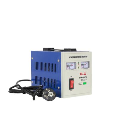 China SVC [D&C] Single Phase Low Power Voltage Regulator for Home Use SVR-500VA for sale