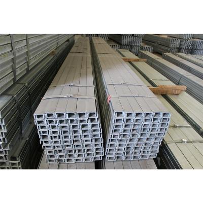 China Q195-Q235 Factory Manufacture Various Hot Dip U/C Form Support Galvanized Steel Channel Manufacturer for sale