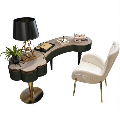 China Modern wood office furniture home office workstation computer desk set home office luxury table luxury wood office table for sale