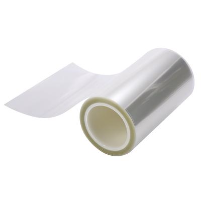 China Anti-stactic Transparent Thickness PET Roll Type 75um Packaging Transparent Protection Film for sale