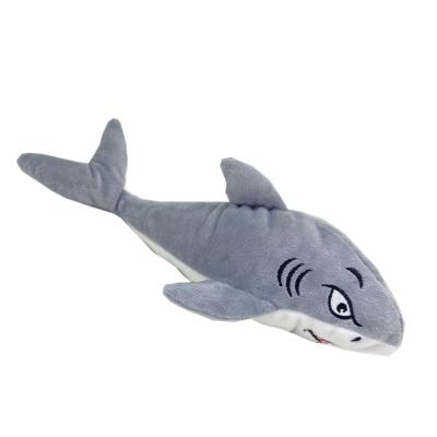 China Wholesale Viable Funny Stuffed Electric Pet Toy Chew Fish Toy Flippity Cat Dog Pet Chew Shark Toys for sale