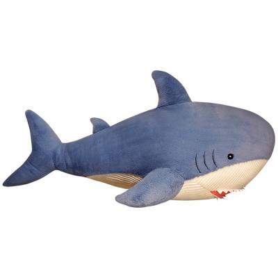 China Eco-friendly Material Cute Stuffed Plush Doll Toy Dolphin Custom Shark Stuffed Shark Animal Toy for sale