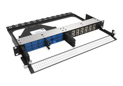 Cina Rongbang RBTX-PP03 1U High Density Hybrid Fiber & Copper Modular Panel 3 MPO/MTP a 72 porte LC 12 Jack per il Data Center in vendita