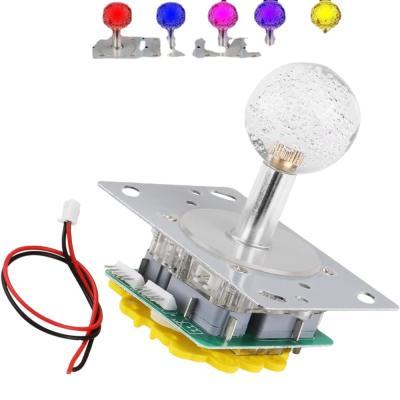 China Arcade Parts 12V LED Arcade Joystick with Colorful Lights, for Fishing Machine Doll Machine for sale