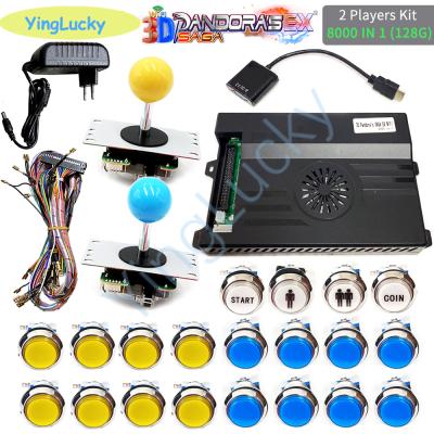 China DIY Pandora 8000 3D Wifi Kit All In One, Three And Joystick And 33mm Button Console Arcade Kit for sale