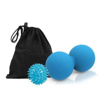 China Muscle Relaxer Peanut Massage Ball Set PVC Massage Ball Spike Body Massage Ball for sale