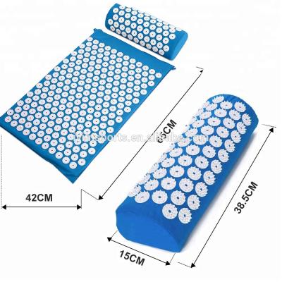 China Washable Acupuncture Mat Spiky Acupuncture Body Mat and Pillow Set for sale