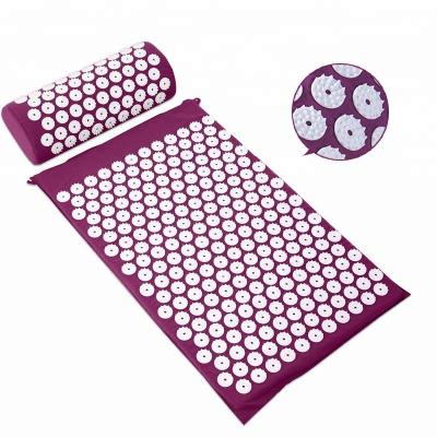 China Acupressure Mat Customized Cotton Foot Acupuncture Cushion Foot Massager Mat Washable +ABS +soft Plastic Cloth Sponge 15-25 Days 35x15*10cm for sale