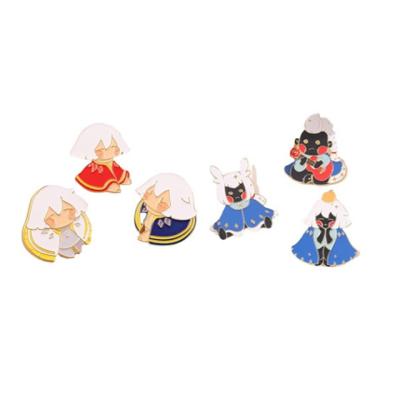 China Hot Game Sky Kids ALLOY Brooches Light Metal Cute Cartoon Characters Badge Pin for sale