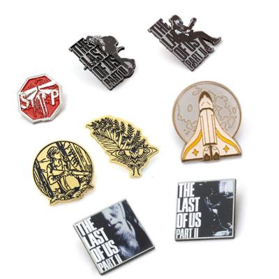 China ALLY Game The Butt of Us Part II 2 Pins of Ellie Bag Metal Badge Brooch Pin Cosplay Accessories Gifts Souvenir for sale