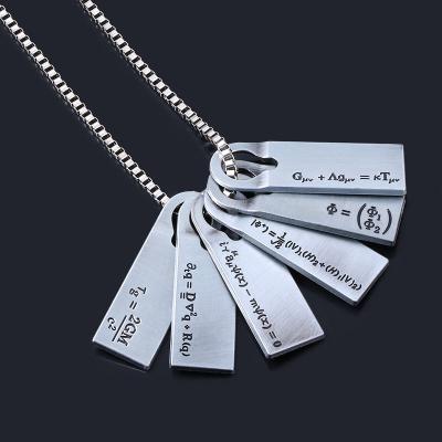 China Vintage Death Stranding Norman Radius Letter Symbol Chemical and Physical Equation Necklace 3 Pendant Styles for sale