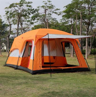 China Extended Type Outdoor Rainproof And Sunscreen Two Rooms And A Lounge Camping Multi Person Tent for sale