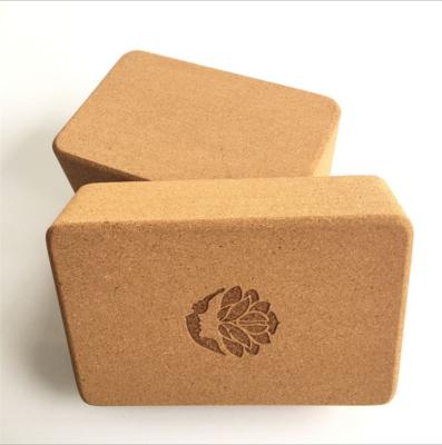 China Environmental protection factory direct sales can be customized style LOGE model high quality gym EVA cork yoga bricks for men and women for sale