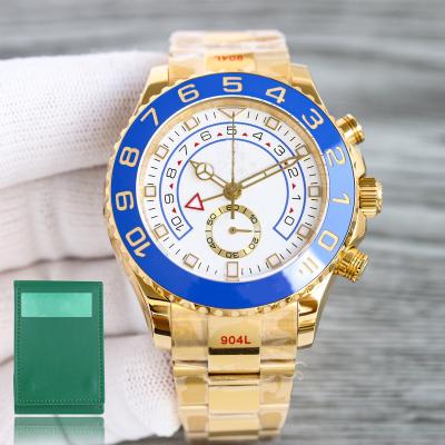 China Day/Date NEW Men's Watch Automatic Yellow Gold Mechanical  Rotating Ceramic Ring Automatic Movement 904L Montre de Luxe for sale