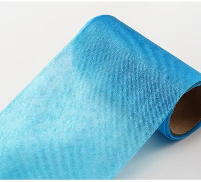 China China supplier BFE99 25gsm 17.5cm pp waterproof blue spunbond nonwoven fabric for sale