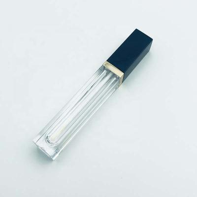 China Newest Design Cosmetics Container Wholesale Square Lip Gloss Custom Empty Plastic Lip Gloss Tube for sale