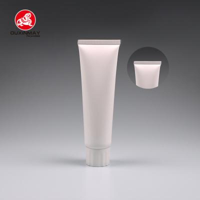 China Custom Empty Shine 50ml-120ml White Plastic Soft Eco-friendly Material Eco-Friendly Recycle ACP Tube Packaging For Toothpaste Use for sale