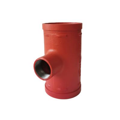 China Weifang DAHAI LBC Malleable Threaded Cast Iron Making Reducing Tee With Best Quality for sale