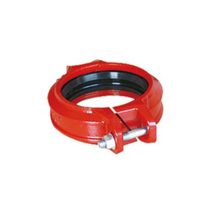 China FM-UL-CE Manufacturer Approved Ductile Iron Coupling Cast Iron Grooved Coupling Angle Pad Coupling Mount With Top Quality Equal for sale