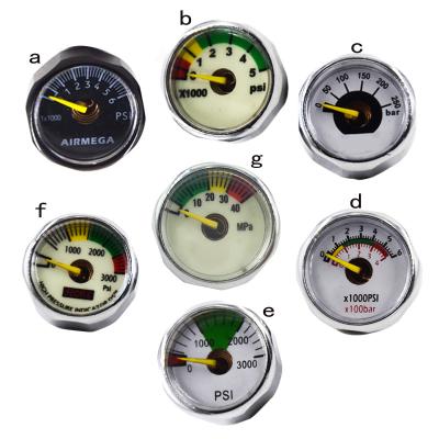 China Pneumatic System Factory Direct Sales High Pressure Gauges 25mm M10x1/BSPP/NPT Mini Gauge for sale