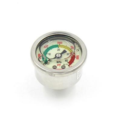 China Pneumatics Customized Pressure Gauge High Pressure Air Gauge 25mm M10x1/BSPP/NPT Mini Manometer For PCP Compressor for sale