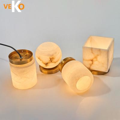 China Modern Marble Shade Chandelier Brass Lamps For Hallway Modern Mini Chandelier Small Chandelier for sale