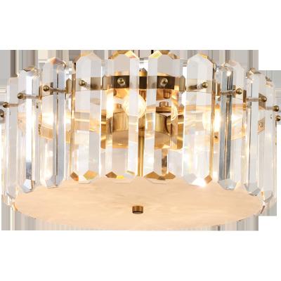 China Residential copper +k9 crystal 600mm for living room hotel bedroom LED lamp panel light k9 crystal pendant lamp 400mm for sale