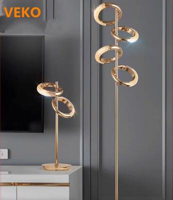 China Modern Rings Led Table Lamp Floor Chandelier Lighting Decoration Chandelier Earrings Chandeliers Luxury Modern Table Lamps for sale