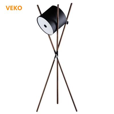 China Modern art +wooden hotel fabric recommendation designer room bedroom living room floor lamp for sale