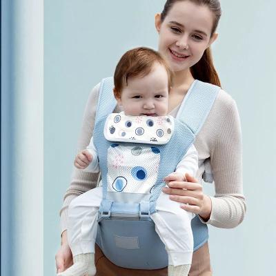 China BUKREIN Fabric Cotton Ergonomic Organic Baby Carrier with Lumber Support Baby Wrap Organic Baby Hipseat with 3D Mesh for sale