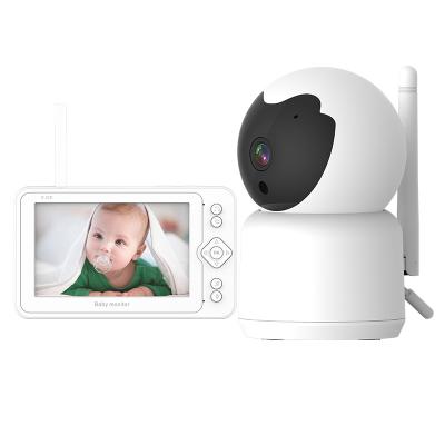 China PAN-TILT 2021 New Factory OEM ODM Reminder Temperature Display Feeding Sound Activated Night Vision Video With Screen Baby Monitor for sale