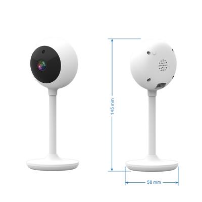 China New Design Smart Home PAN-TILT 2021 Security WiFi Video Indoor Wireless IP Camera Minimalist Instrument Baby Monitor for sale