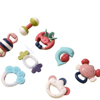 China 2021 Soft Toy Baby Teether Toys First Steps Safe BPA Free Silicone Chew Dental Care Gift For Infant for sale