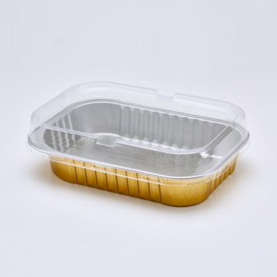 China De Foliecontainer Tray Pan van het dessert Kleurrijke Gouden Beschikbare Aluminium Te koop