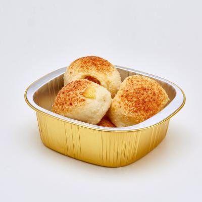 China Voeringen Brownie Baking Cups With Lids van aluminiumfolie de Vierkante Cupcake Te koop