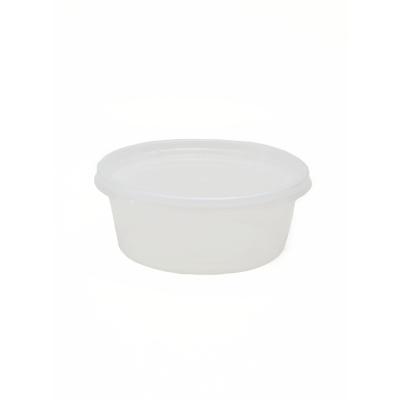 China suppen-Vorratsbehälter der Runden-8oz klare Plastikmit Deckeln Microwavable 4 1/2“ X 4 1/2“ X 1 3/4