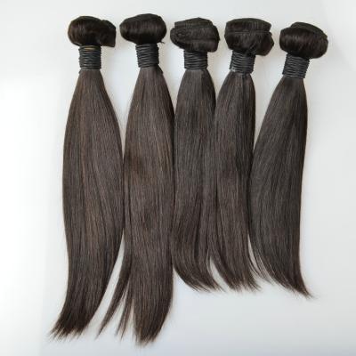 China Wholesale 100% Natural Black Color 18Inch Hair Extensions Silky Straight Wave for sale