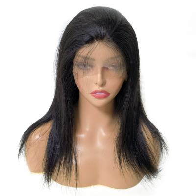 China Sleek Body Wave 12Inch Yaki Hair Silk Low Front For Woman Stock for sale