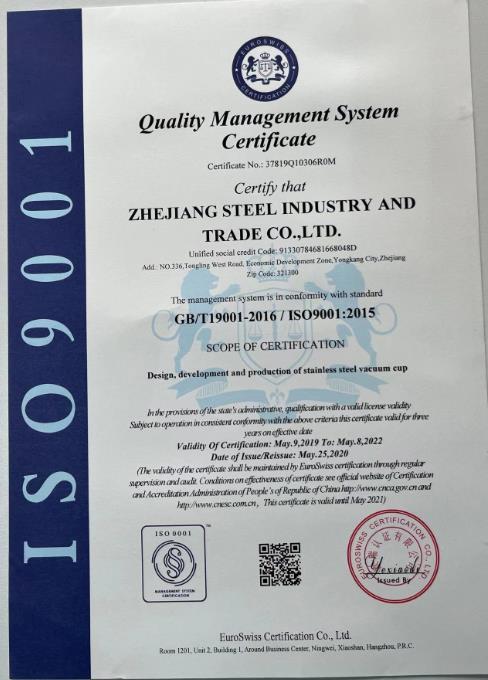 ISO9001 - Zhejiang Steel Industry And Trade Co., Ltd.