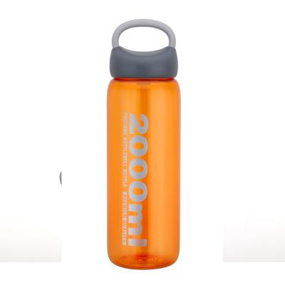 China 2021 Sustainable Cheap Durable BPA Free Custom Plastic Water Bottle With Lid And Straw OEM Customized en venta