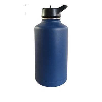 China 64oz Double Flask Bottle Metal Water Bottles Vacuum Flask Thermo Viable Wall With Straw Lid Hot Selling Model Te koop