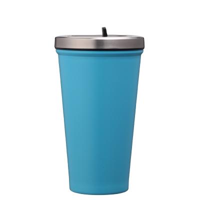 China 2022 Viable Straw Lid Bottle Vacuum Cup Water Bottle Coffee Cup Straw Lid Bottles For Juice And Coffee en venta