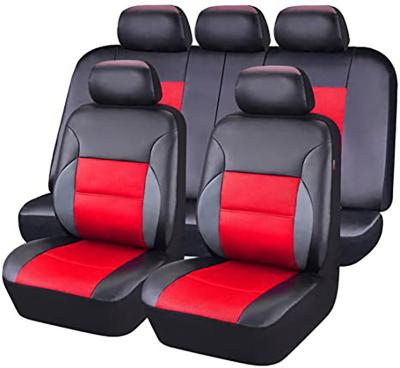 China Luxury 5 Universal High Quality Universal Leather Auto Seats Cover Full Set Car Sports PU Leather Car Seat Covers for sale