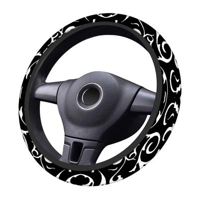 China Cute/Cartoon Factory Simple Car Steering Wheel Covers Printing Decoration Steering Wheel Cover Pattern Custom Simple Car Steering Wheel Covers for sale