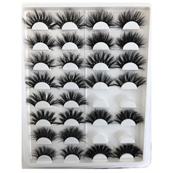 China Long New Design Natural 8d Lashes Real Mink 3d Eyelashes 27mm 25mm Fluffy Eyelashes Bulk for sale