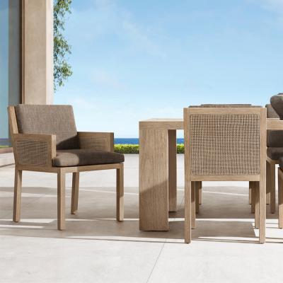 China Modern Outdoor Wicker Furniture Rattan Indoor Sunroom Relaxing Lounge Wicker Recliner Table And Chairs Set for sale